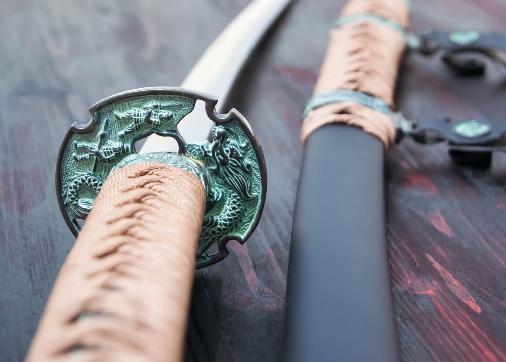 日本刀、真剣(短刀)のおさめられていた鞘